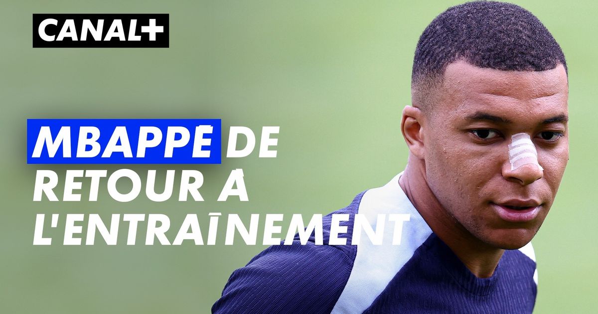 Euro Kylian Mbappé de retour à l entraînement avec les Bleus en