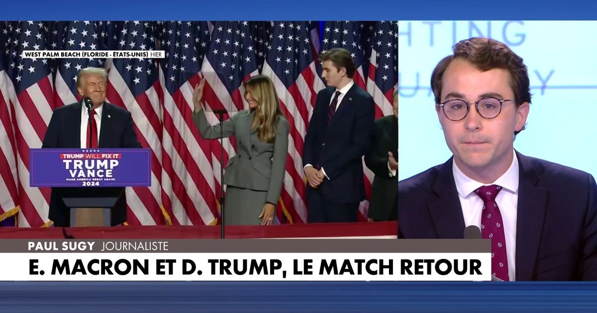 L Dito De Paul Sugy Emmanuel Macron Et Donald Trump Le Match