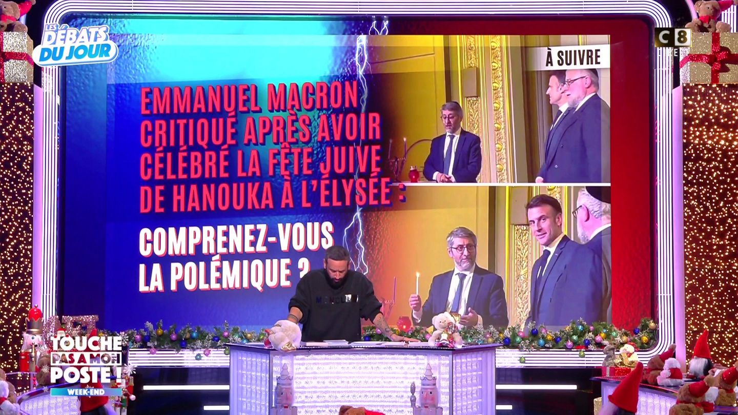 Emmanuel Macron critiqué après avoir célébré la fête juive de Hanouka à