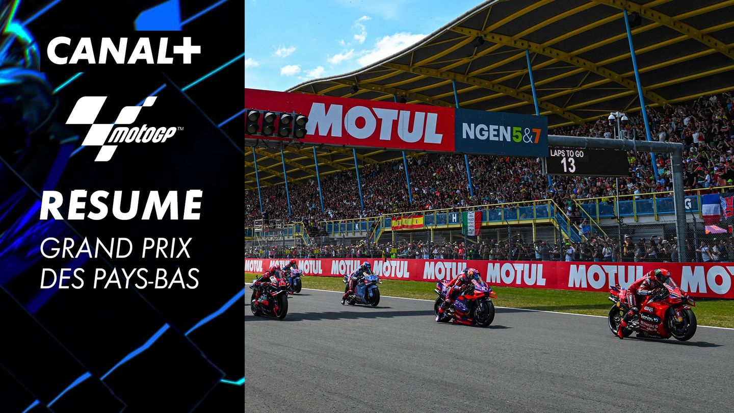 Le résumé du Grand Prix des Pays Bas MotoGP en streaming direct et