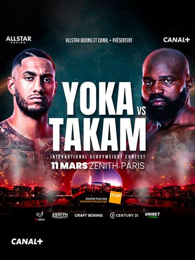 Yoka VS Takam, le 11 Mars au Zenith-Paris sur CANAL+