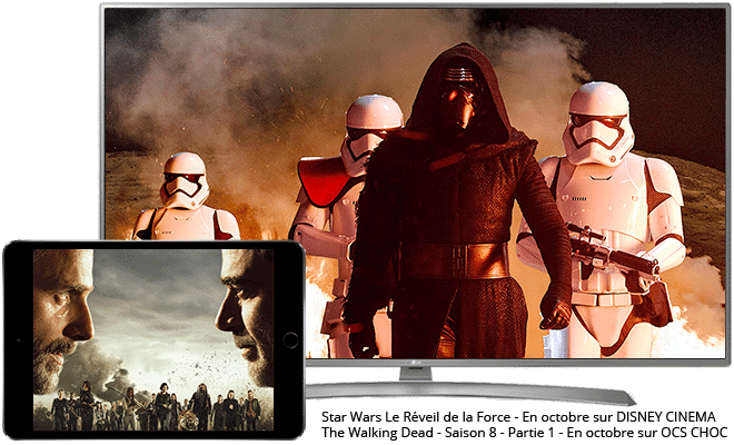 Star Wars : Le Reveil de la Force en octobre sur Disney Cinema / The Walking Dead en octobre sur OCS Choc