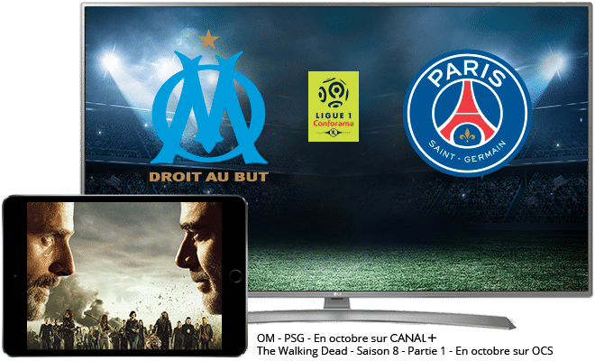 OM-PSG en octobre sur CANAL+ / The Walking Dead en octobre sur OCS Choc