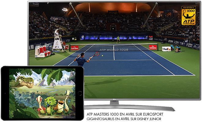 ATP Masters 1000 en Avril sur Eurosport / Gigantosaurus en Avril sur Disney Junior