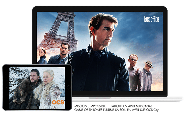 Mission : Impossible - Fallout Box-Office en Avril sur CANAL+ / Game of Throne l'ultime saison en Avril sur OCS