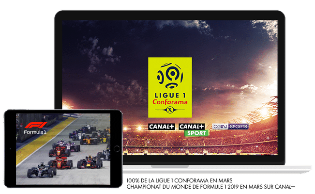 Ligue 1 Conforama saison 2019/2020 en Mars sur CANAL+, CANAL+ Sport et beIN Sport / Championnat du monde de Formule 1 2019 en Mars sur CANAL+