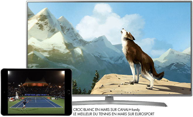 Croc-Blanc en Mars sur CANAL+Family / Le meilleur du tennis en Mars sur Eurosport