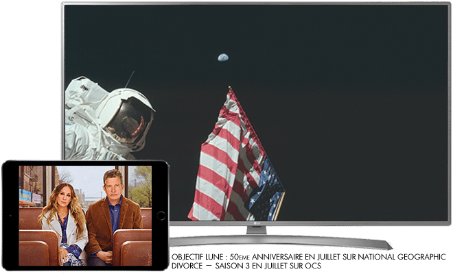 Objectif Lune : 50ème anniversaire cet été sur National Geographic / Divorce Saison 3 - Cet été sur OCS