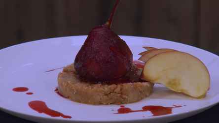 16 - CHEF DEMBAGA - POIRE POCHEE BISSAP & BISCUIT DE CROQUETTE IVOIRIEN 2.jpg