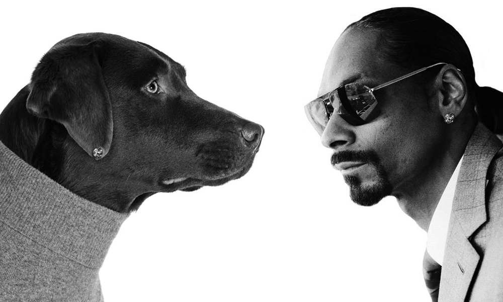 T-shirt imprimé graphique Portrait Snoop Dogg – Bluenotes