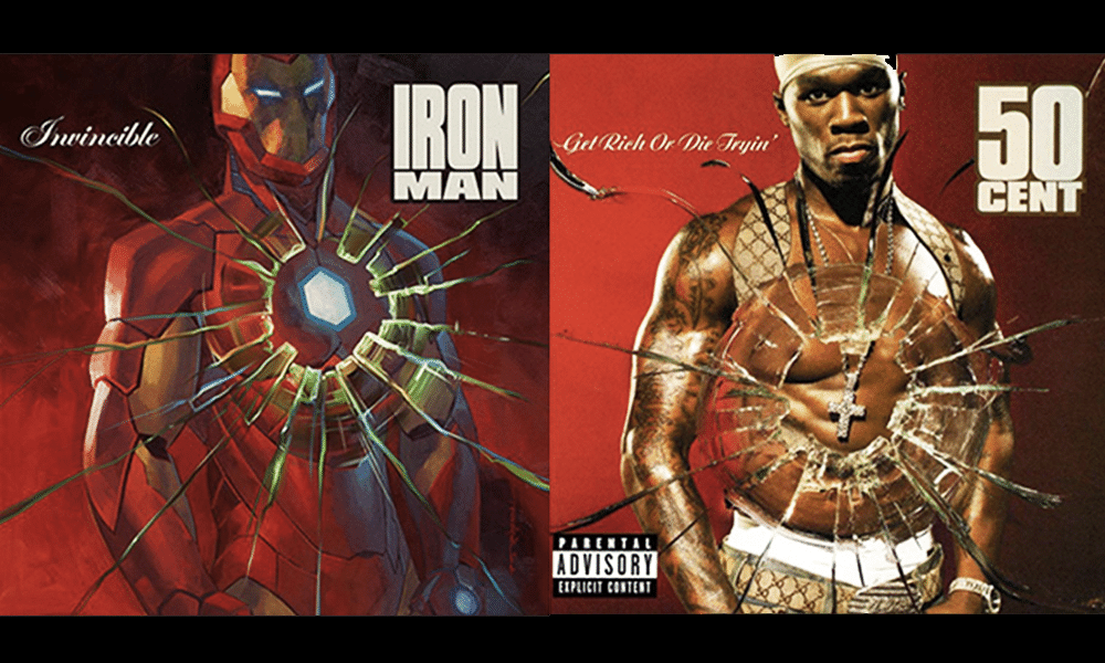Des albums de LL Cool J, 50 Cent et GZA réédités avec des pochettes Marvel.
