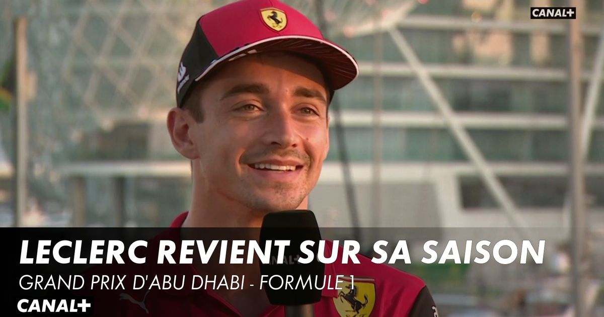 Interview de Charles Leclerc "Une saison compliquée" en streaming direct et replay sur CANAL+