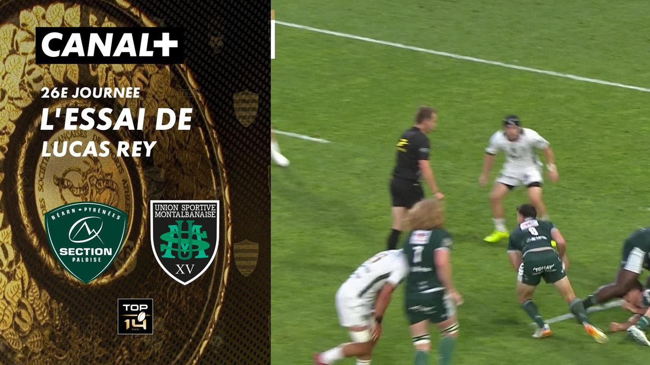 L'essai de Lucas Rey contre US Montauban