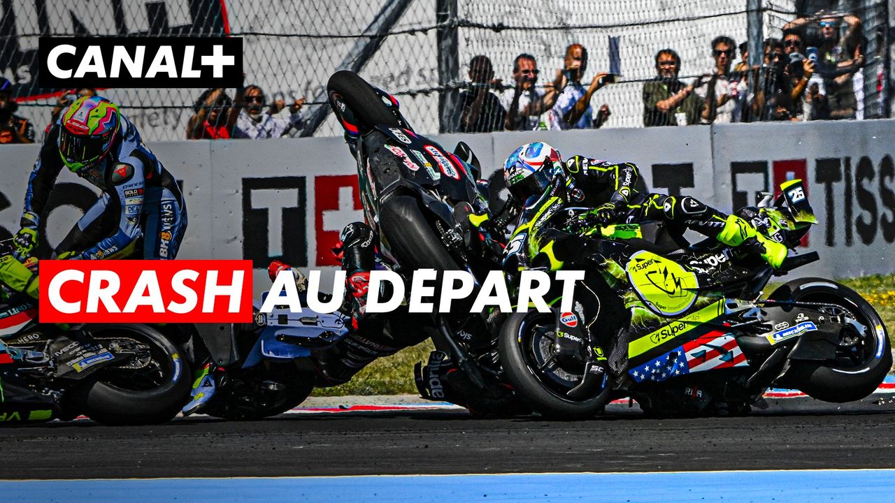 Crash au départ du GP de Hongrie