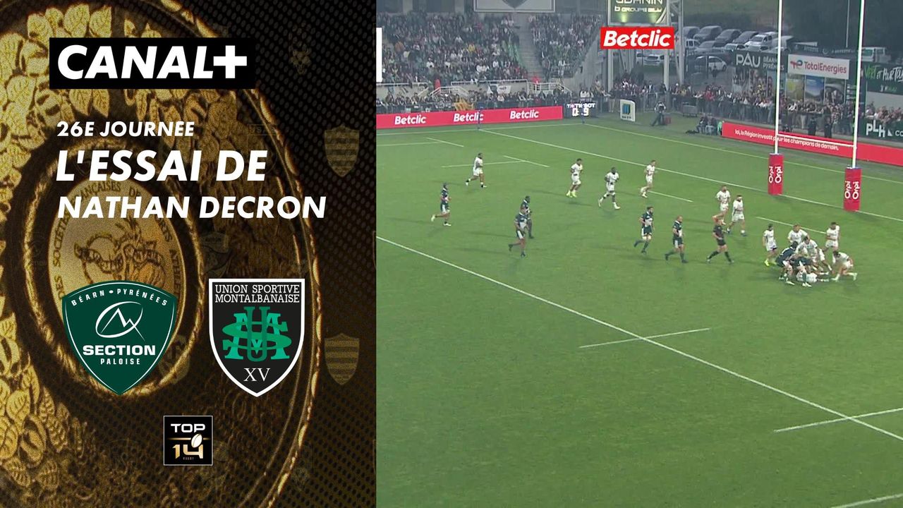L'essai de Nathan Decron contre US Montauban