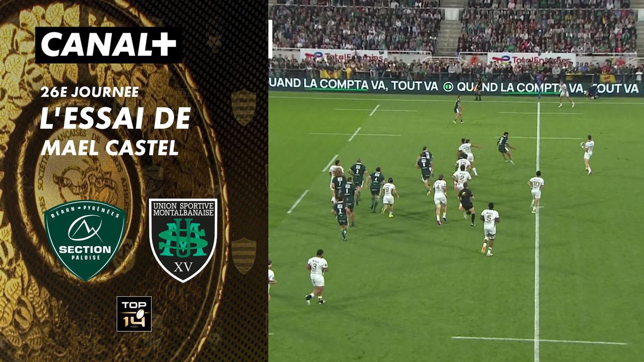 L'essai de Mael Castel contre Pau