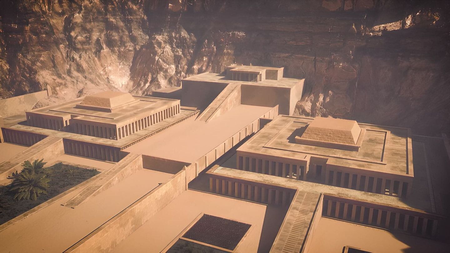 Le temple d'Hatchepsout, reine d'Egypte