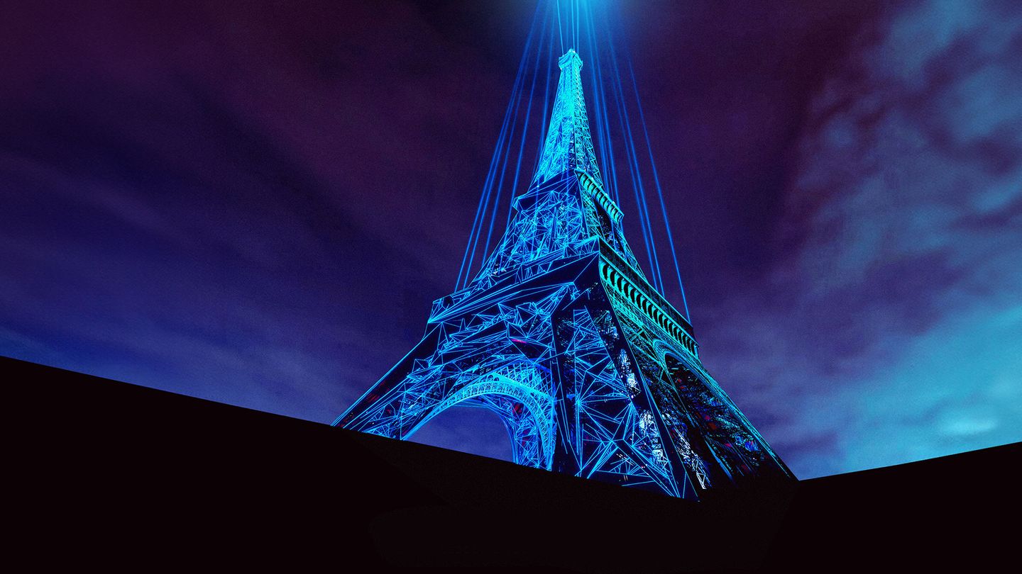 Monumental tour célèbre Eiffel