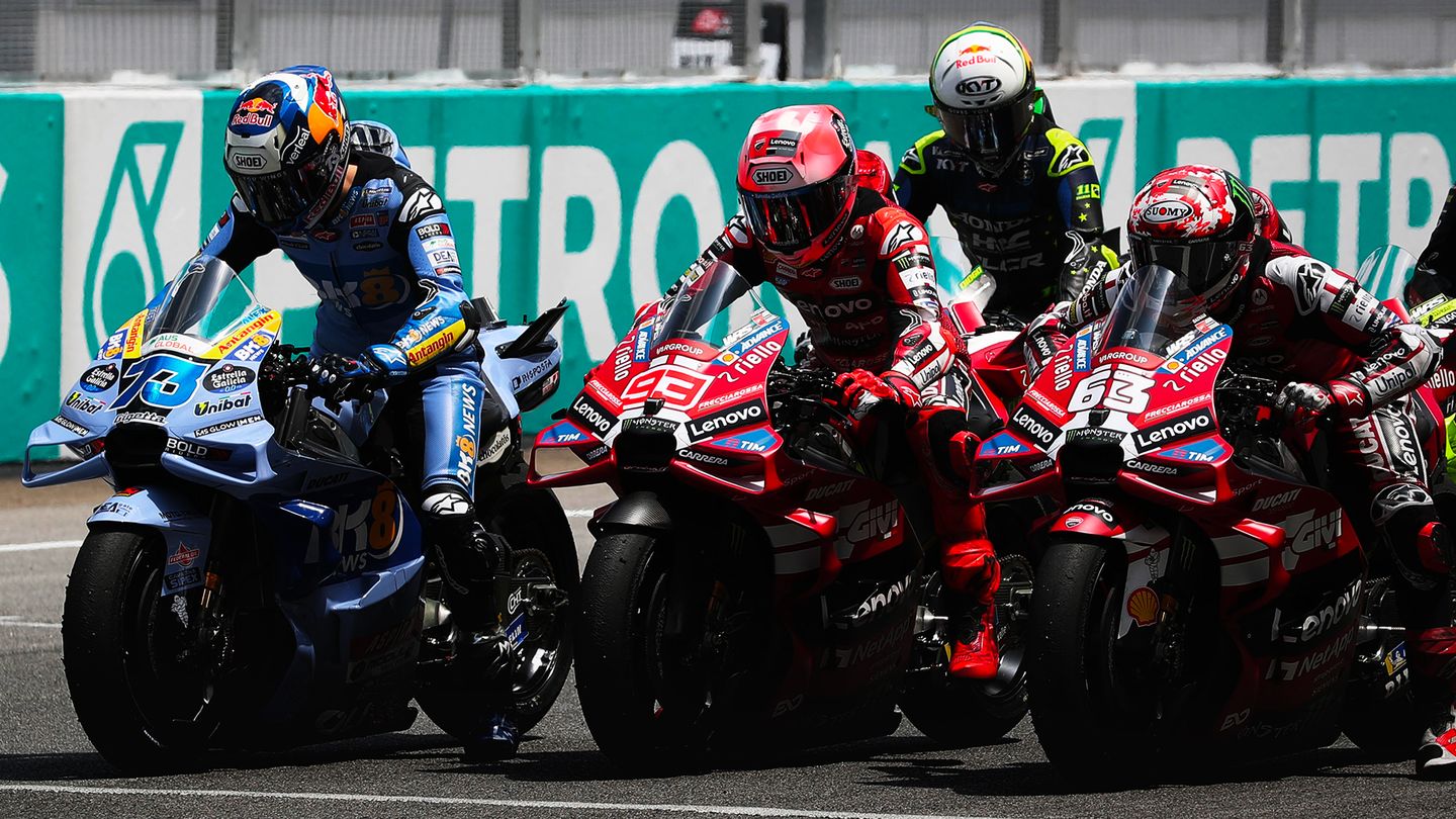 La course des Moto GP