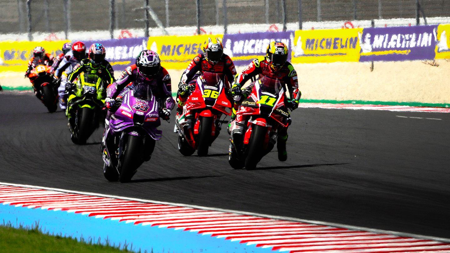 La course des Moto GP