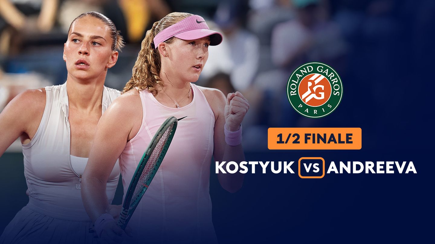 Demi-finale dames . Marta Kostyuk / Mirra Andreeva