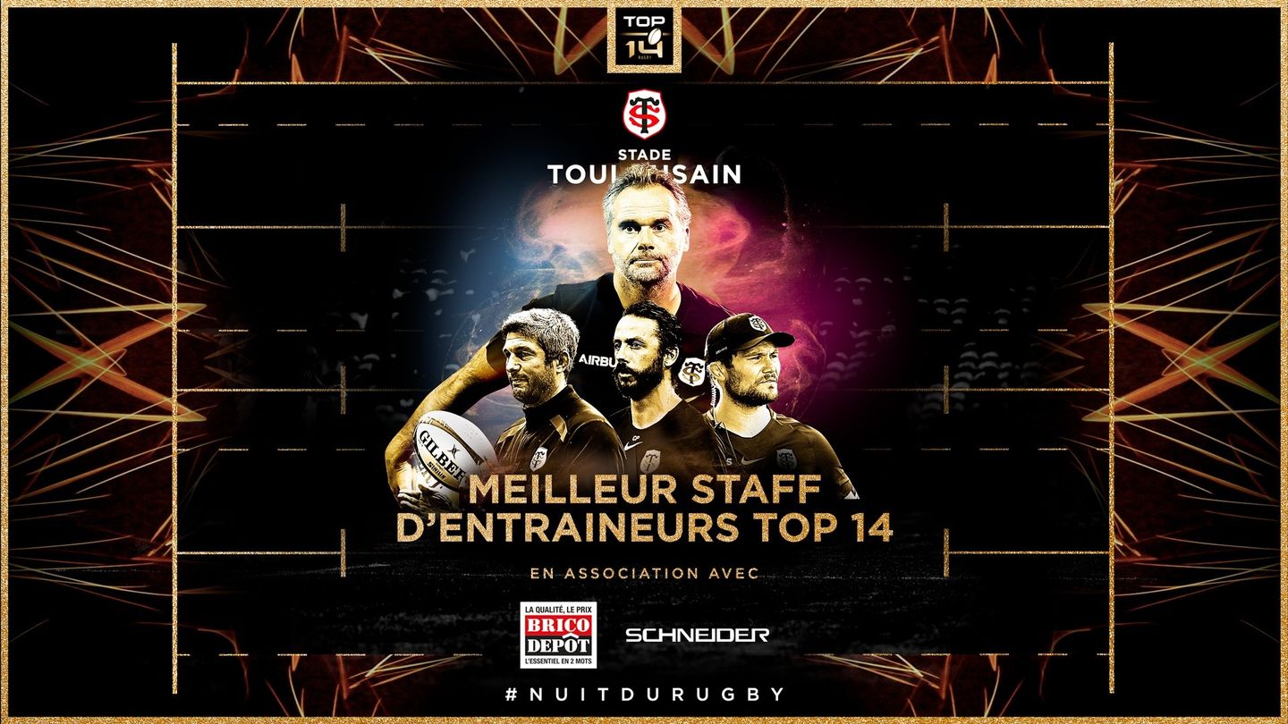 Le Trophée du Meilleur Staff de Top 14 revient au Stade Toulousain