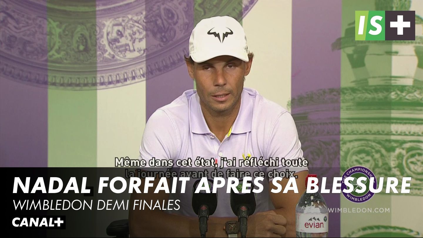 Nadal forfait après sa blessure - Wimbledon Demi finales