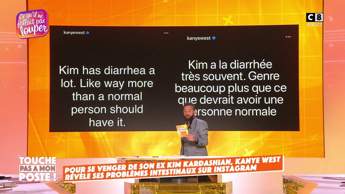 Pour se venger de son ex Kim Kardashian, Kanye West révèle ses problèmes intestinaux sur