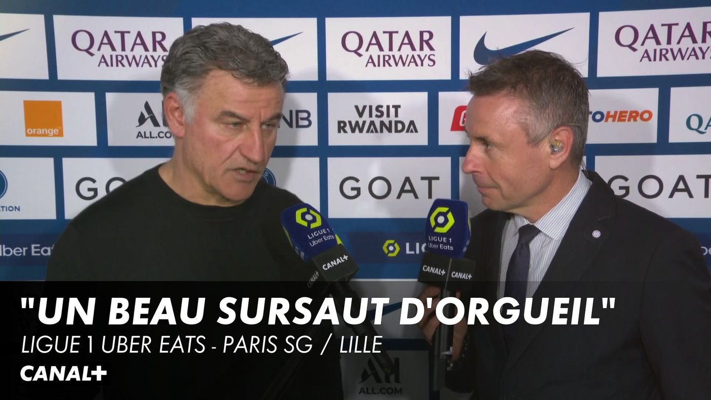 Christophe Galtier "Un beau sursaut d'orgueil" - Ligue 1 Uber Eats Paris SG / Lille