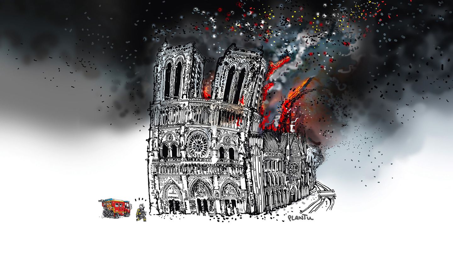 Notre-Dame brûle