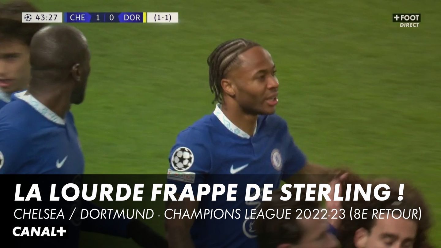 Sterling ouvre le score sur une lourde frappe !