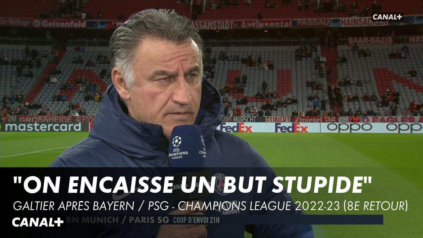 La réaction de Christophe Galtier après Bayern / PSG
