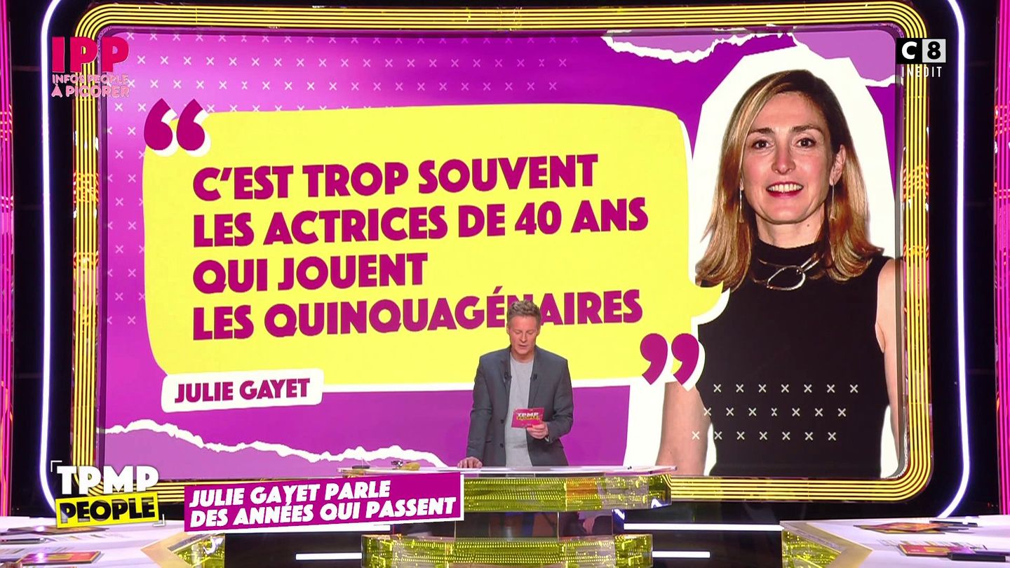 Julie Gayet parle des années qui passent !