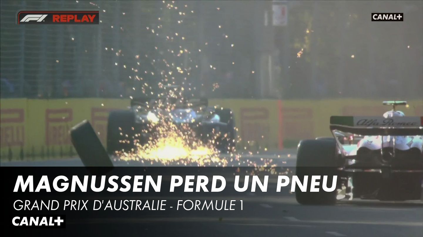 Drapeau rouge après l'accident de Magnussen