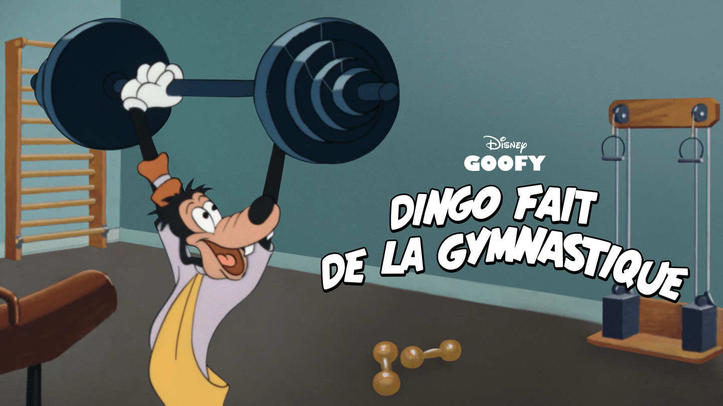 Dingo fait de la gymnastique