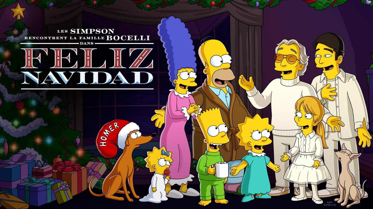 Les Simpson rencontrent la famille Bocelli dans Feliz Navidad