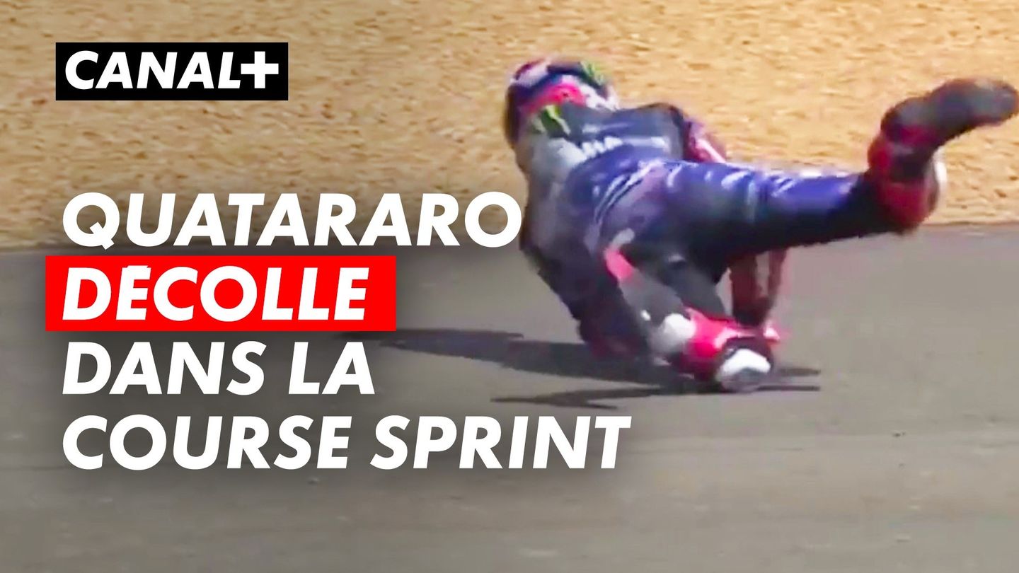 La chute de Fabio Quartararo durant la course sprint !