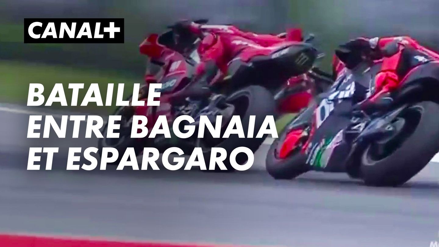 Bataille entre Bagnaia et Espargaro