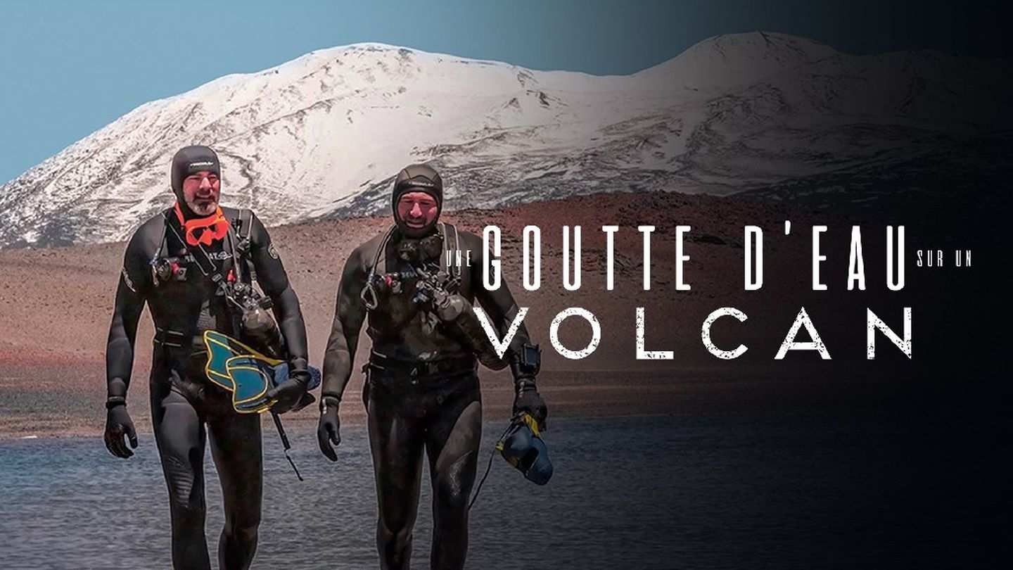 Une goutte d eau sur un volcan