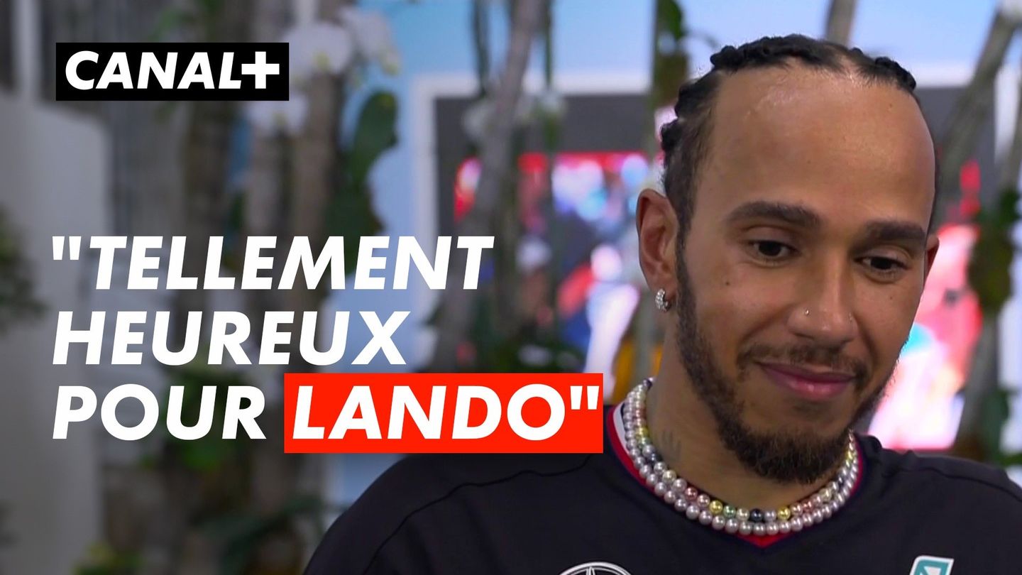 La réaction de Lewis Hamilton après la victoire de Lando Norris