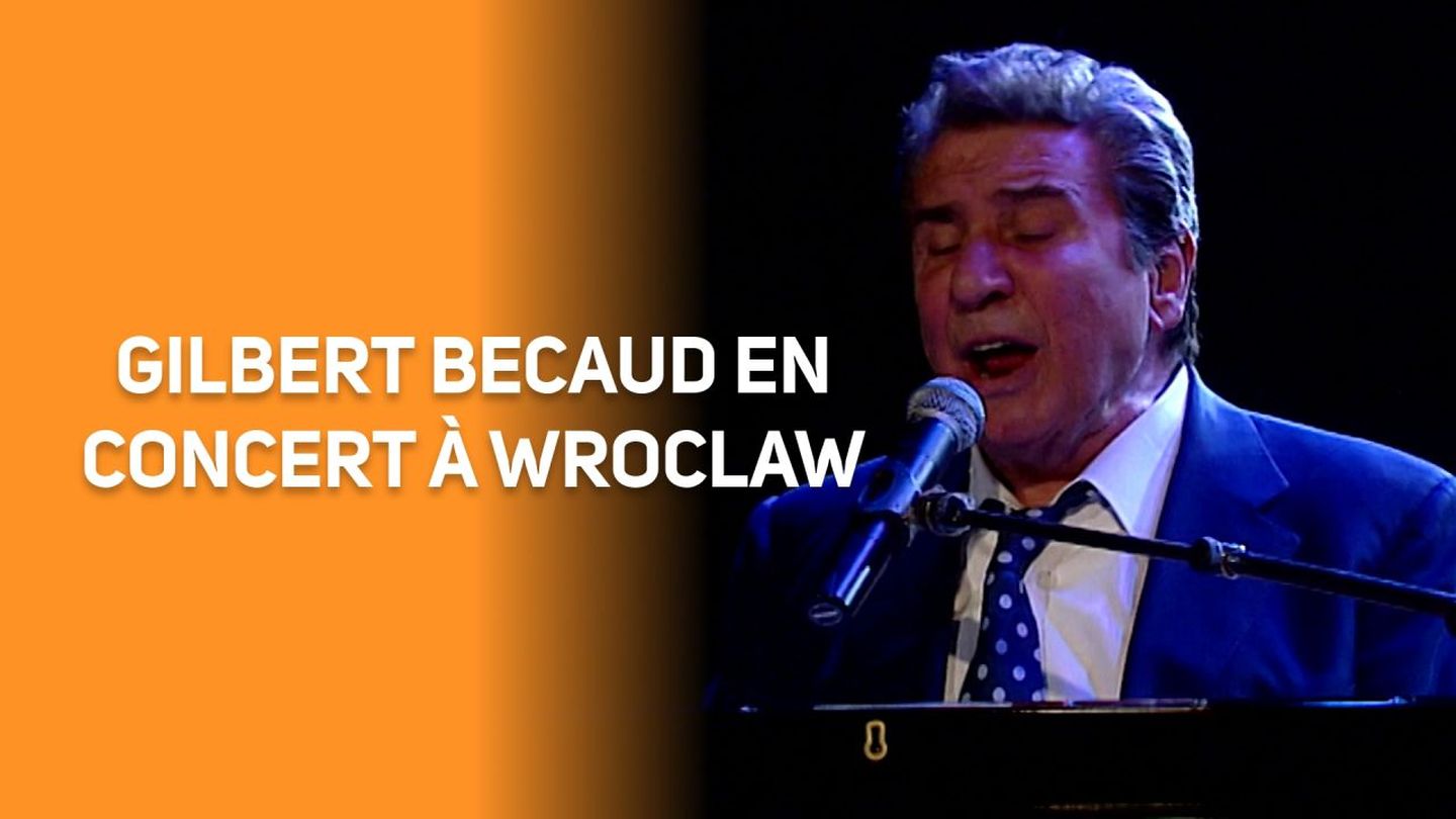 Gilbert Becaud en concert à Wrocla