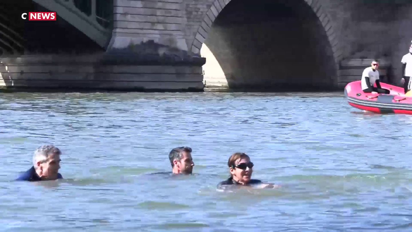 La Baignade D'Anne Hidalgo Dans La Seine En Streaming Direct Et Replay ...