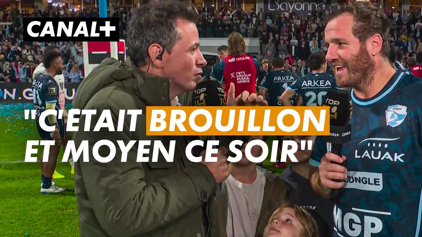 L'interview sur le terrain de Camille Lopez après la victoire bayonnaise