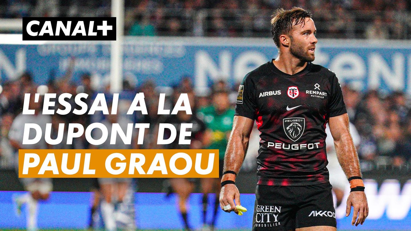 L'essai dupontesque de Paul Graou pour le Stade Toulousain