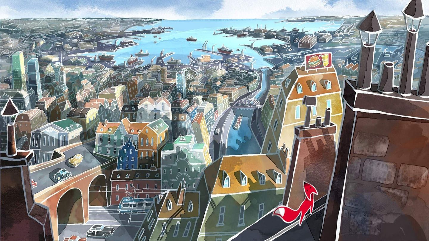 Pablo, le petit renard rouge