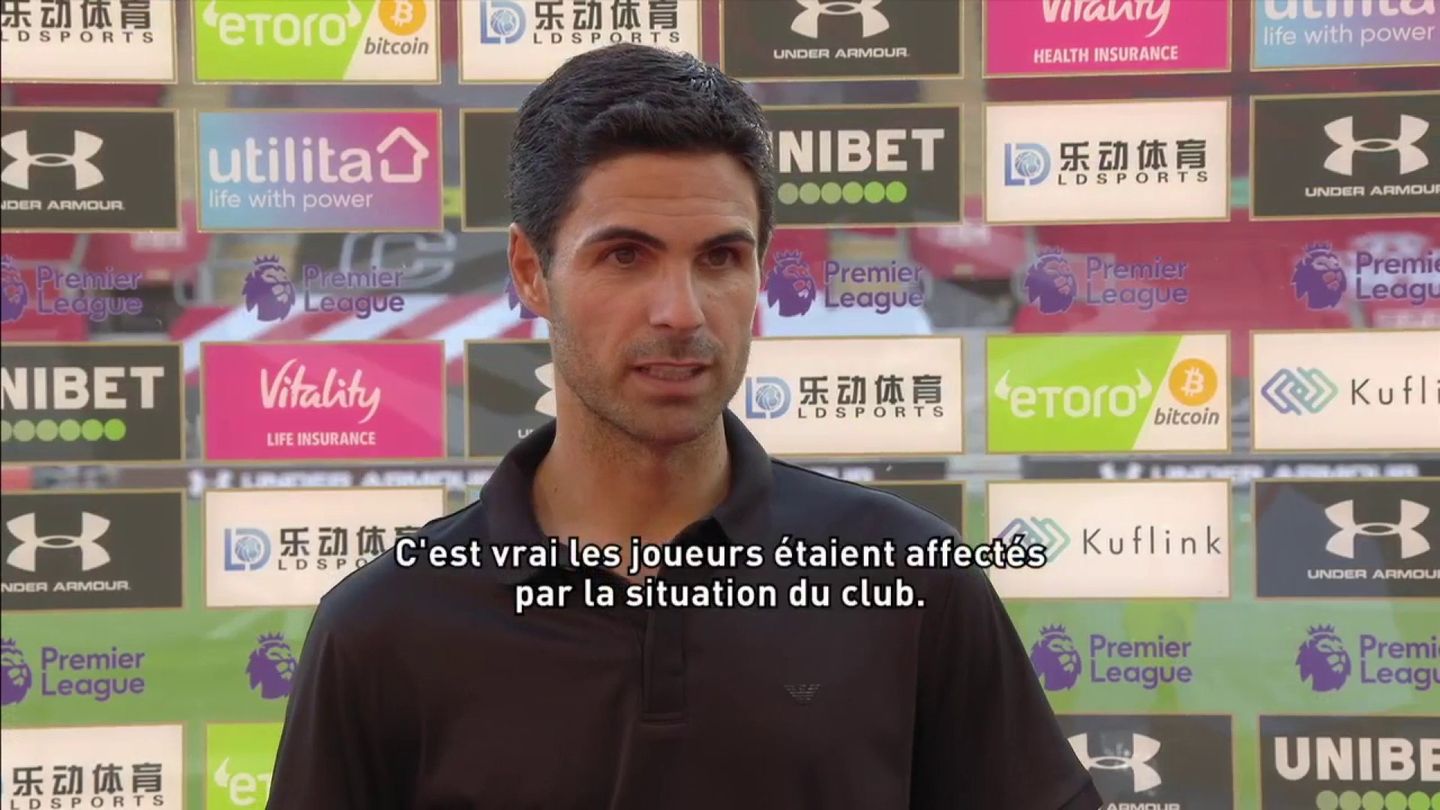 Les Gunners respirent après leur victoire face à Southampton