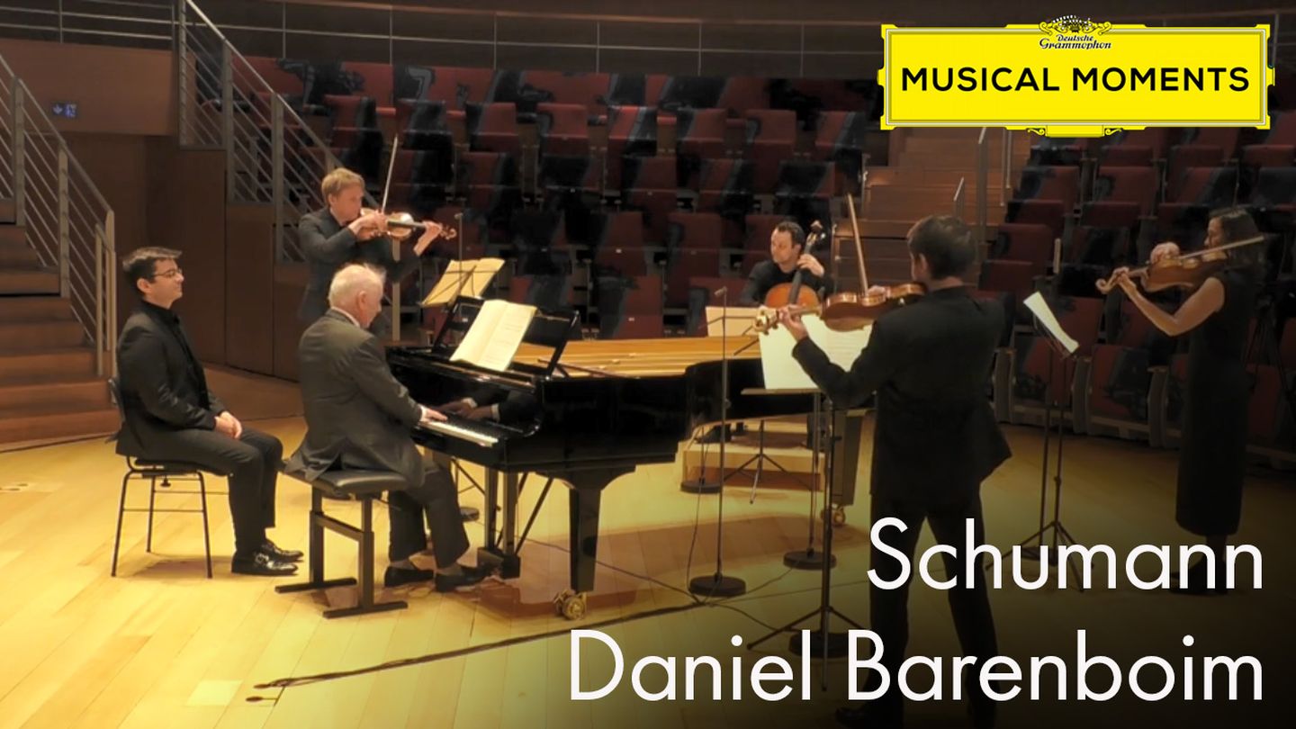 Daniel Barenboim joue Schumann avec le quatuor à cordes de la Staatskapelle de Berlin