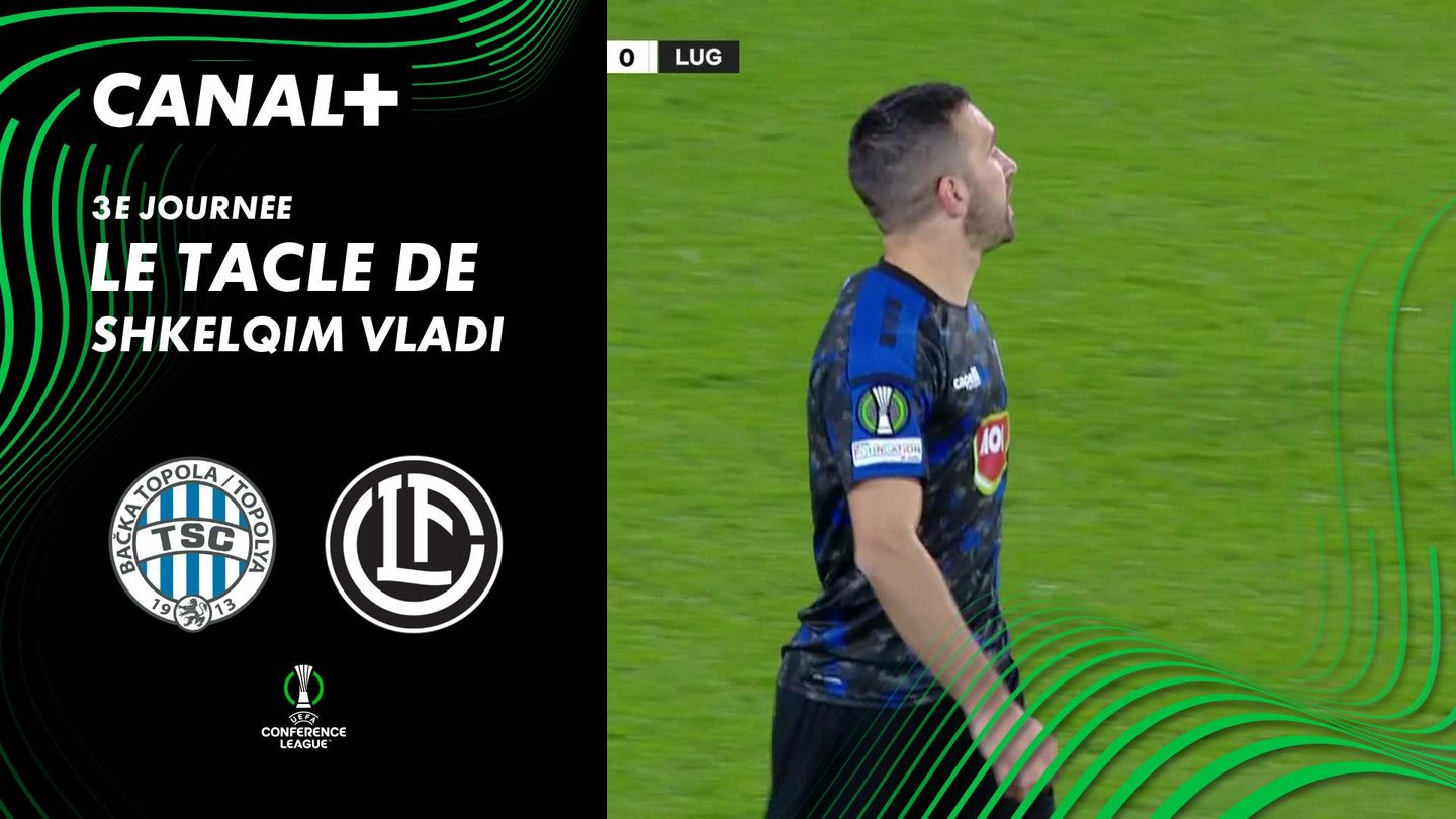 Le tacle de Shkelqim Vladi contre Backa Topola (8')