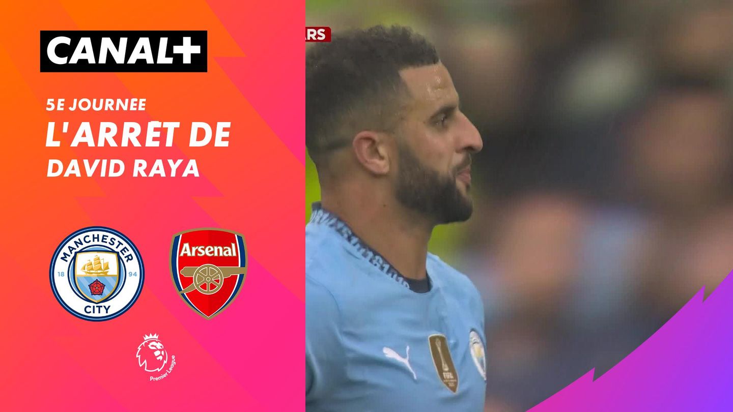 Le arrêt de David Raya contre Man City (57')