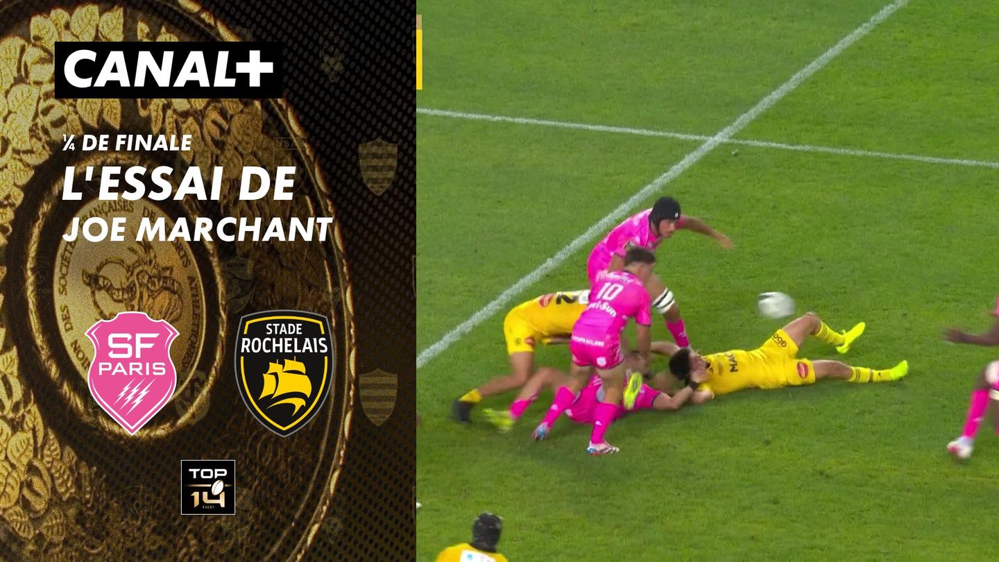 L'essai de Joe Marchant contre La Rochelle